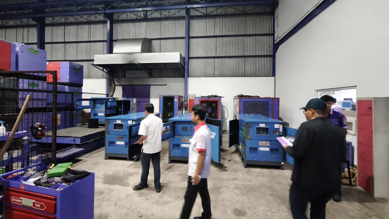 Site photo — Distribution ERP for diesel generator sets